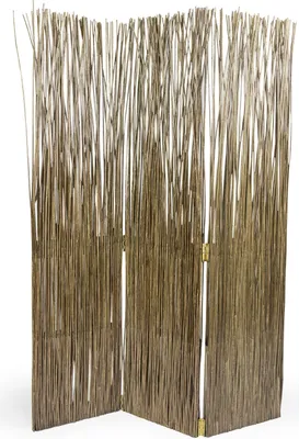 Obrázek produktu pro Homestyle4u Screen room divider 3-dílný proutěný šedý