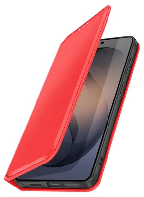 Zdjęcie produktu dla Avizar, magnetyczne etui z klapką i podstawką do Galaxy S26 Ultra, czerwone