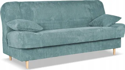 Produktbild von Family Meble Couch Belito Schlafsofa Schlafcouch mit Bettkasten Freistehendes Lounge Sofa Bequem zum Entspannen Wohnzimmer Wartezimmer Türkis