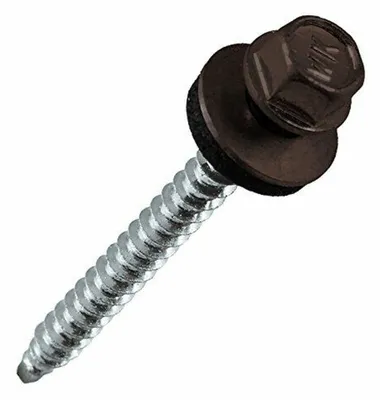 250 Stück Trapezblechschrauben Bohrschrauben 4,8 x 35mm Ral 8003 Lehmbraun