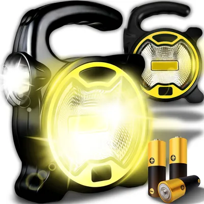 Obrázok produktu pre LED svietidlo Camping Work Light napájané batériou Prenosná COB kempingová lampa Ručná batéria Workshop lampa Retoo