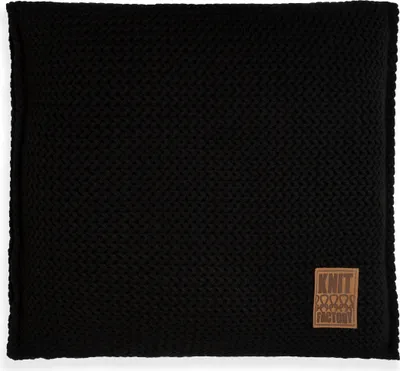 Produktbild von Knit Factory Maxx Kissen - Schwarz - 50x50 cm