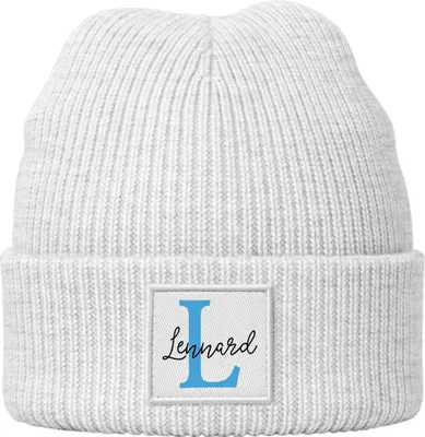Produktbild von Jungen Kindermütze personalisiert Monogramm Wunschname Beanie Strickmütze Geschenkidee Winter Advent SpecialMe®
