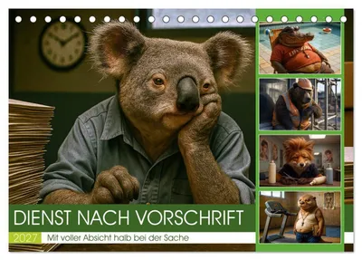 Produktbild von Dienst nach Vorschrift (Tischkalender 2027 DIN A5 quer), CALVENDO Monatskalender