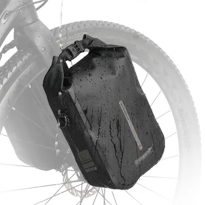 Immagine prodotto di Borsa da bicicletta, impermeabile, da montare sul portapacchi, capacità 4 litri, colore nero