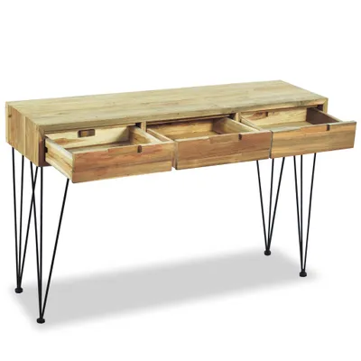 Immagine prodotto di Tavolo consolle 120 x 35 x 76 cm in teak massiccio