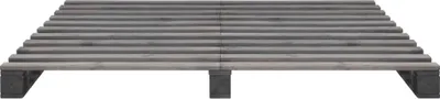 Immagine prodotto di Giroletto in Pallet Grigio Legno Massello di Pino 200x200 cm