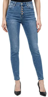 Obrázek produktu pro Dámské džíny Tazzio Skinny Fit F136 (světle modré, 40)