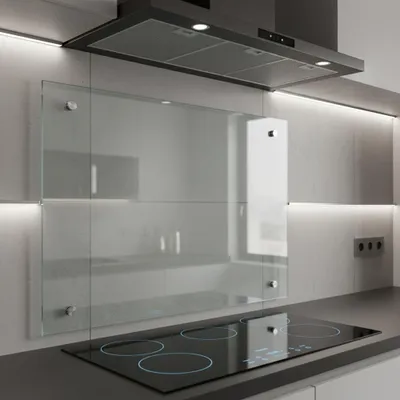 Produktbild von 80x55CM Küchenrückwand aus Glas Spritzschutz Fliesenspiegel Küchen Wandschutz