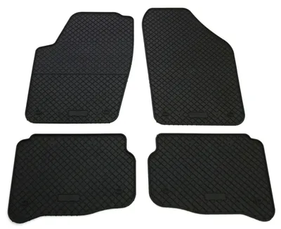 Gummifußmatten Set 4-teilig für Skoda Fabia 1 (2000-), schwarz