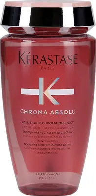 A bottle of Kérastase Chroma Absolu shampoo.