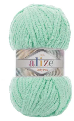 100g Kuschelgarn Alize Softy Plus Baby Babywolle weißgrün
