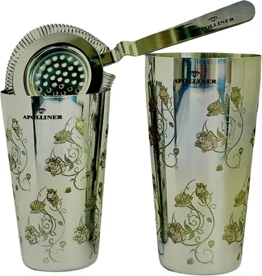 Produktbild von Bartender-Set – Boston Shaker 750 ml + 550 ml +  Sieb – Cocktail-Shaker – Barzubehör – Cocktail-Set