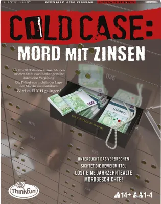 Produktbild von Ravensburger Cold Case: Mord mit Zinsen, Brettspiel, Detektiv, 14 Jahr(e)