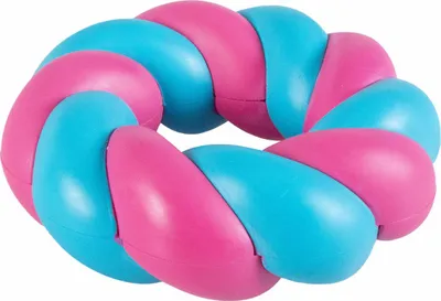 Immagine prodotto di Coockoo giocattolo per cani Mallow Ring rosa/blu