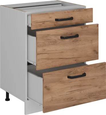 Produktbild von Küchenunterschrank Vicco R-Line Goldkraft Eiche 60 cm ohne Arbeitsplatte, Model 52264
