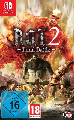 Produktbild von Tecmo Koei Attack on Titan 2 : Final Battle, Nintendo Switch, Multiplayer-Modus, M (Reif), Physische Medien