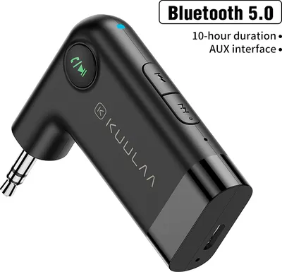 Produktbild von Auto Bluetooth 5.0 Hand-free Wireless Aux Audio Receiver schwarz