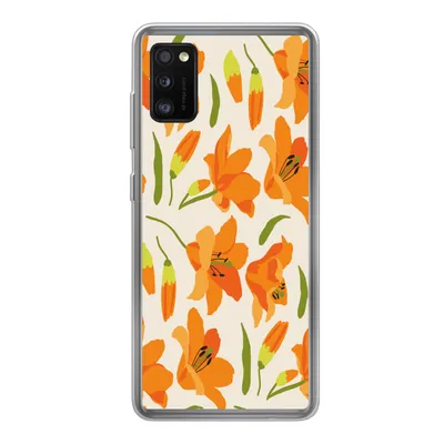 Produktbild von MuchoWow® Handyhülle Schutzhülle Hülle für Samsung Galaxy A41 Blumen - Lilie - Muster Silikon Softcase Handy Hülle - Mobiltelefon