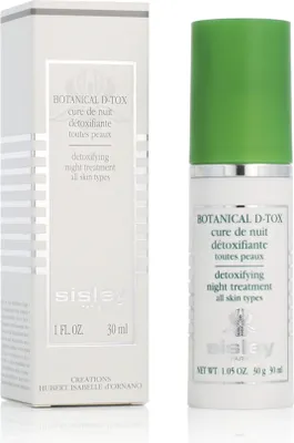 Produktbild von Sisley Botanical D-Tox, Nachtcreme, Frauen, normale Haut, Decollete, Gesicht, Hals/Nacken, Aufhellend, Illuminating, Revitalisierend, Belebend, 30 ml