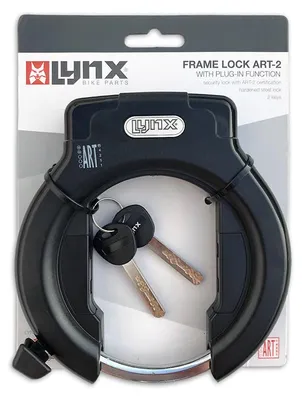 Immagine prodotto di Serratura per telaio di bicicletta Lynx Lazo funzione Plug-In 2 tasti nero