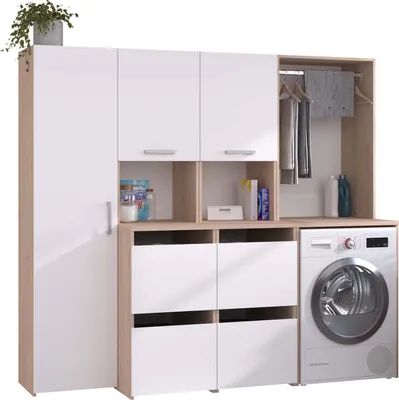 Produktbild von Laundry2 Waschmaschinenumbauschrank Mehrzweckschrank-Set