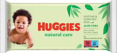Obrázek produktu pro HUGGIES Single Natural Care Ubrousky vlhen 56 ks