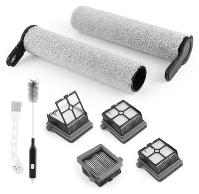 Ersatzteilset für Tineco Floor One S7: 2 Bürstenrollen, 4 Filter