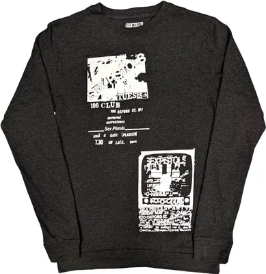 Image de Pistols - "100 Club" T-shirt unie homme/femme manches longues RO5016 (XL) (Anthracite)