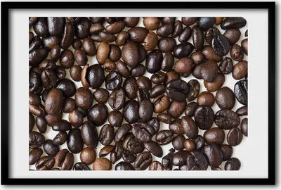 Produktbild von Bild 60x40 MDF-Rahmen, Wandkunst Kaffeebohnen