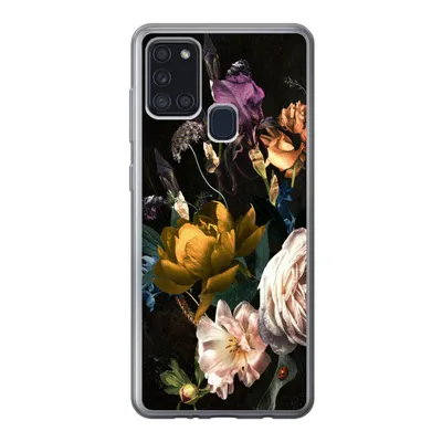 Produktbild von MuchoWow® Handyhülle Schutzhülle Hülle für Samsung Galaxy A21s Blumen - Blumenstrauß - Muster Silikon Softcase Handy Hülle - Hartschale