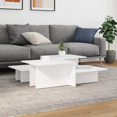 Obrázek produktu pro Maison Exclusive - Konferenční stolky 2 ks bílé kompozitní dřevo