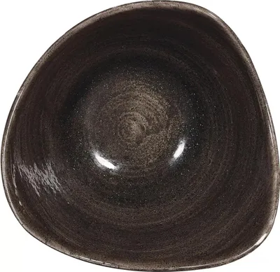 Produktbild von CHURCHILL Stonecast Iron Black Teller tief, triangle, ø: 153 mm
