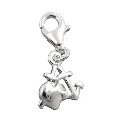 Produktbild von Anhänger 10mm Charm Seemannsgrab glänzend Silber 925 silber 10mm