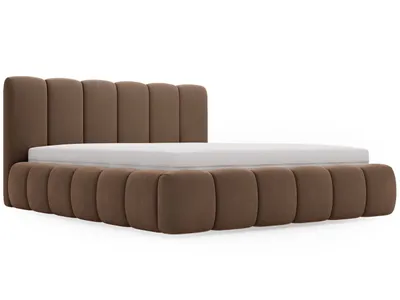 Produktbild von GrainGold Polsterbett Cloud 180x200 cm - Bett 180x200, Polsterbett ohne Bettkasten, mit Lattenrost - Braun (Monolith 09)