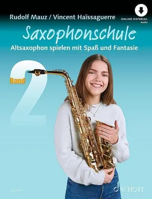 Obrázek produktu pro Saxophonschule 2. Alt-Saxophon. Lehrbuch.