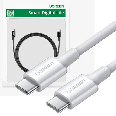 Zdjęcie produktu dla Ugreen 60552, 2 m, USB C, USB C, USB 2.0, 480 Gbit/s, Biały