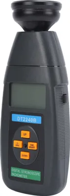 Obrázek produktu pro Tachometr, bezkontaktní tachometr, digitální tachometr, stroboskopický tachometr, digitální stroboskopický tachometr, fotoelektrický měřič rychlosti