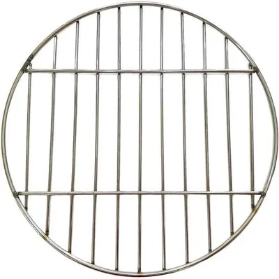 Productafbeelding van Roestvrijstalen grillmat Ø 38 cm - met 11 luchtgaatjes - 3 cm afstand tussen de gaatjes - Hoogwaardige grillaccessoires - Snel en eenvoudig schoon te maken - Groot grilloppervlak