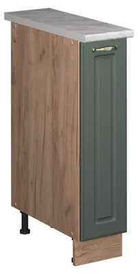 Immagine prodotto di Armadio cucina dispensa alto Vicco Fame-Line Verde-oro rustico/Rovere dorato 20 cm, PL Marmo, Model 62127