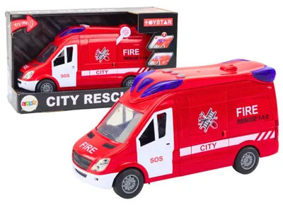 Image de Camion de pompiers Lumières Bruits Portes ouvertes Propulsion Rouge