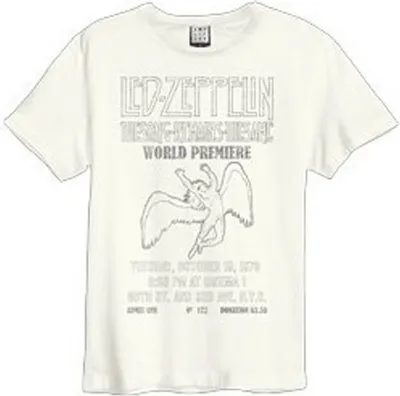Produktbild von Amplified - "The Song Remains The Same" T-Shirt für Herren/Damen Uni GD175 (2XL) (Altweiß)