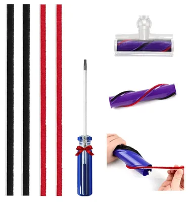 4 Plüschstreifen Ersatz für Dyson V8 V10 V11 Staubsauger