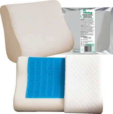 A product shot of pillows and packaging.