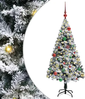 Immagine prodotto di vidaXL Albero di Natale artificiale con 150 LED con supporto bianco 150 cm