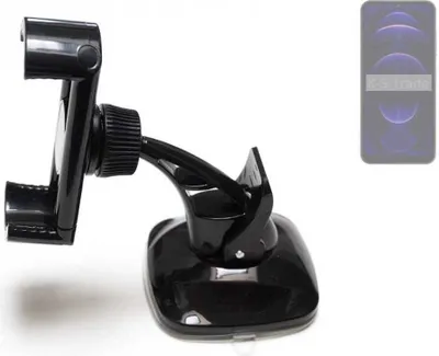 Produktbild von K-S-Trade kompakte Handy-Halterung Windschutzscheibe kompatibel mit Hotwav Note 13 Pro Armaturenbrett schwarz Autohalterung KFZ Halter