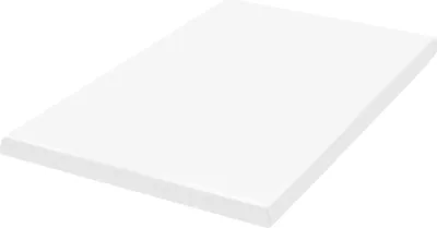 Produktbild von BELIANI Matratzentopper Weiß PolyurethanSchaum 120 x 200 cm Polyester Bezug Komfort Schaumtopper