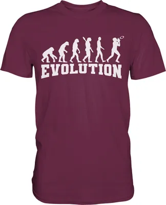 Produktbild von American Football Evolution T-Shirt – Burgundy / XXL