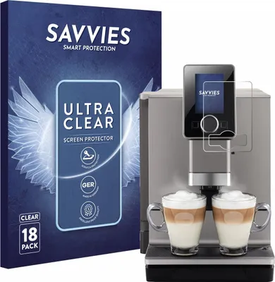 Produktbild von 18x Für Nivona NICR 930 CafeRomatica Schutzfolie Savvies Displayschutz Display Schutz Folie Klar Transparent