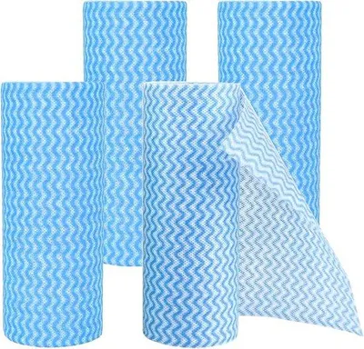 Obrázek produktu pro Hygienické utěrky, modré, z netkané textilie, multifunkční, pro domácnost a kuchyň
